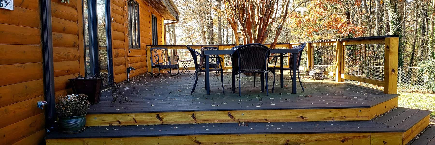 deck in the fall